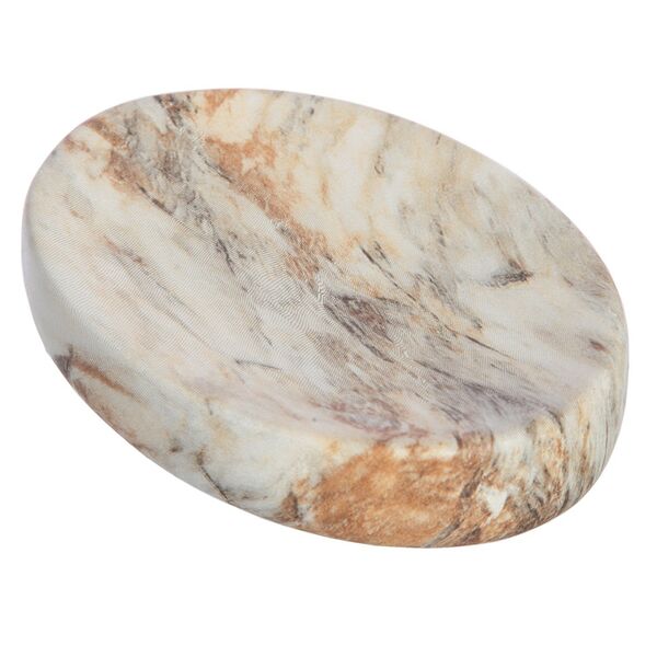 Мыльница Vanstore Бежевый мрамор, керамика