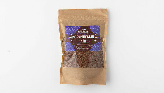 Лен коричневый