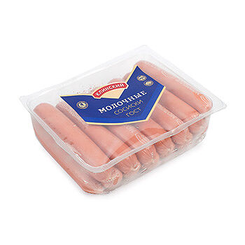 Сосиски молочные Клинский вес до 800г