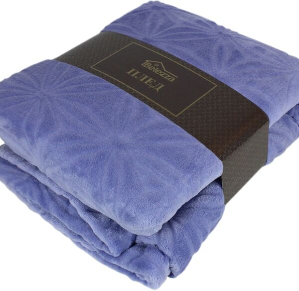 Плед Belezza микрофибра Хризантема лаванда 180*200см