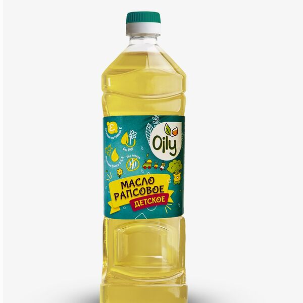 Масло рапсовое Oily раф дезодор Премиум марки Д Детское 0.8л