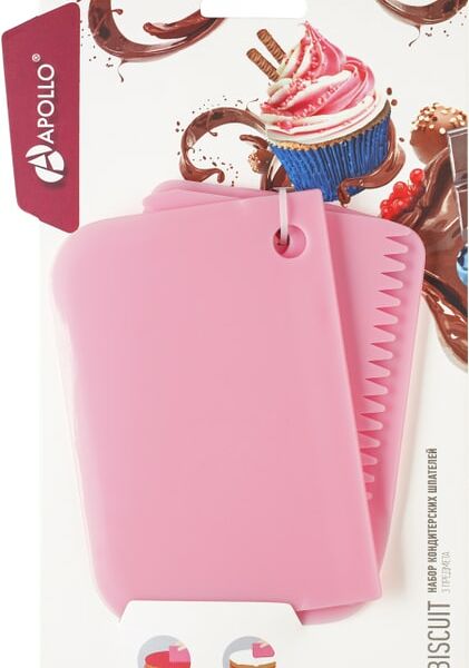 Набор кондитерских шпателей Apollo Biscuit розовый 3 предмета