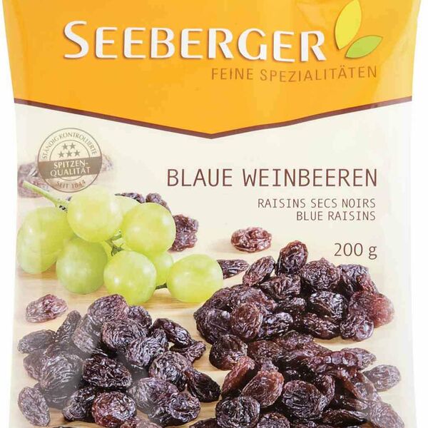 Сухофрукты Seeberger Blue raisins Изюм из темного винограда