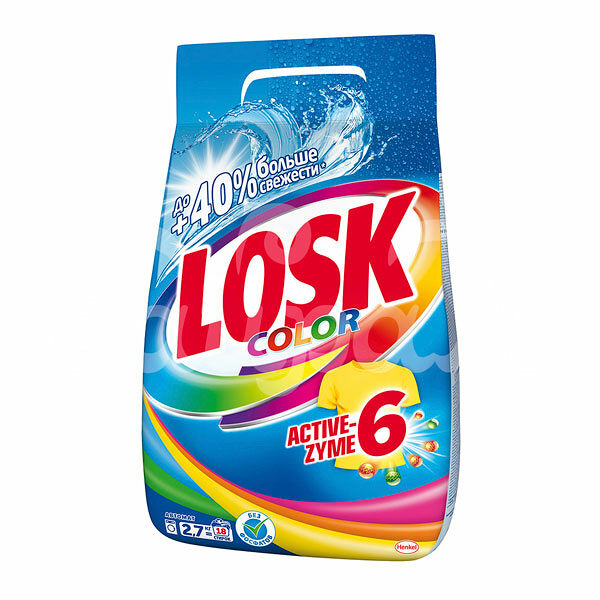 Стиральный порошок Losk 2.7кг Колор Автомат пакет