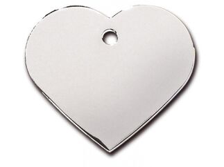 Жетон Сердце большое серебряное