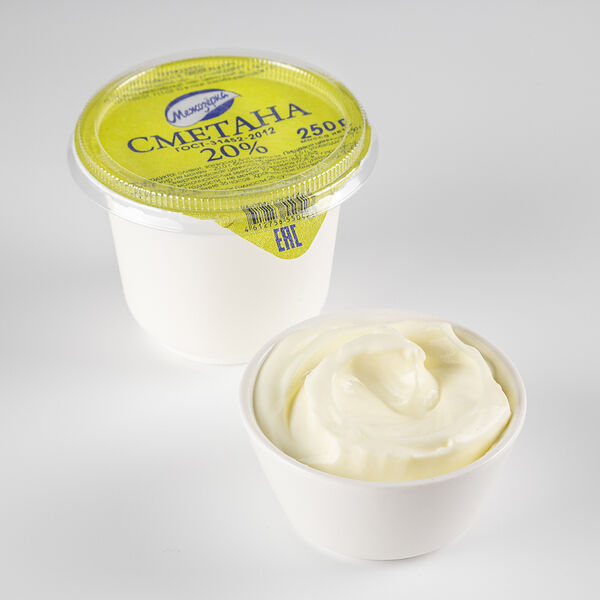 Сметана 20% ТМ Межозёрка