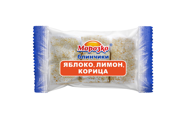 Блинчики Морозко Яблоко лимон и корица замороженные
