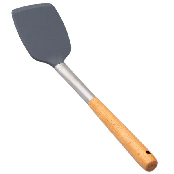 Лопатка, дерево/силикон/нержавеющая сталь, 35.6х8.3 см