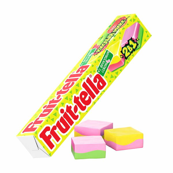 Жевательные конфеты, Fruittella, 2 в 1, 41 г