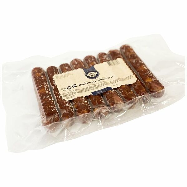 Колбаски полукопчёные Елецкие Колбасы Охотничьи