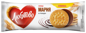 Печенье Любятово Мария традиционное в глазури в Магнит со скидкой –22%