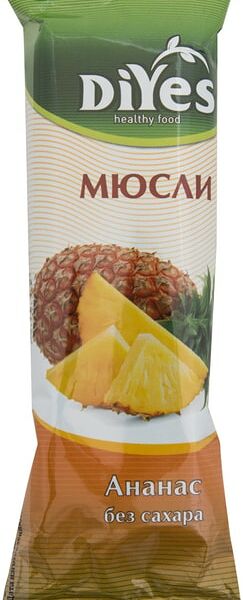 Батончик DiYes Ананас без сахара 25г