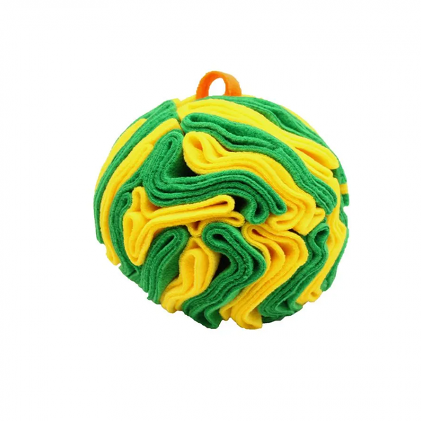 Игрушка для собак GoSi Нюхательный Мяч ЛИНИЯ Желто-зеленый 15см