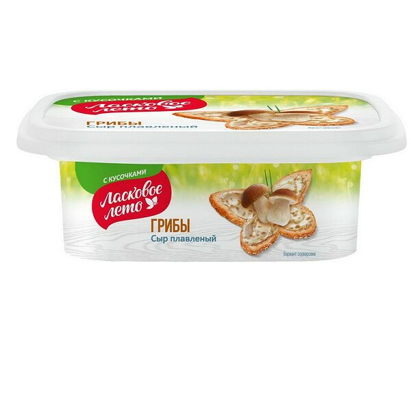 Сыр плавленый Ласковое лето с ар грибов жир 45% 170г