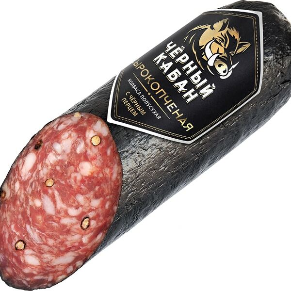 Колбаса Клинский Черный Кабан сырокопченая 300г