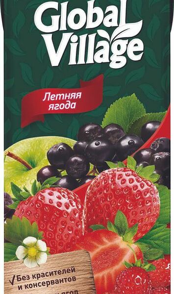 Напиток Global Village Летняя ягода сокосодержащий 1.93л