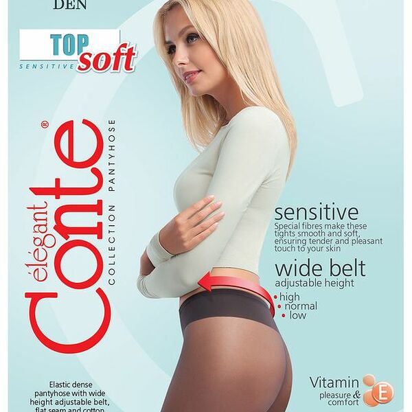 Колготки Conte Elegant Top Soft 40 Natural Размер 3