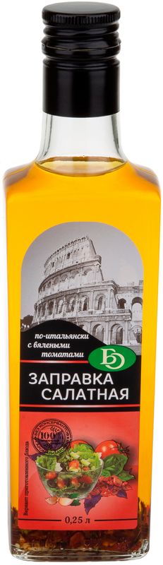 

Заправка салатная БО по-итальянски с вялеными томатами, 250 мл