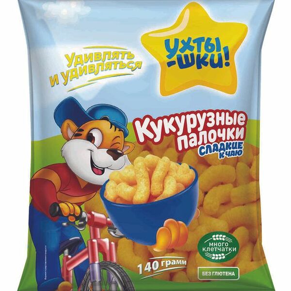 Палочки кукурузные Ухтышки сладкие 140г