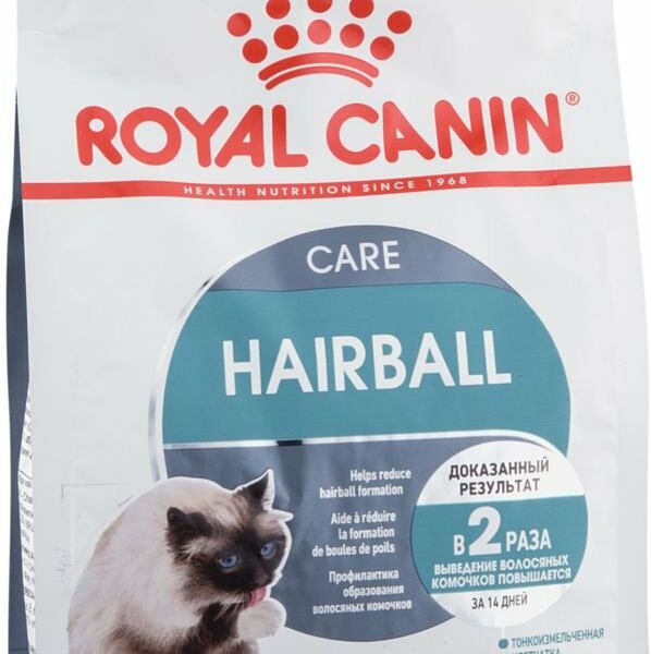 Корм для кошек сухой Royal Canin Hairball с курицей для выведения волосяных комочков, 400г