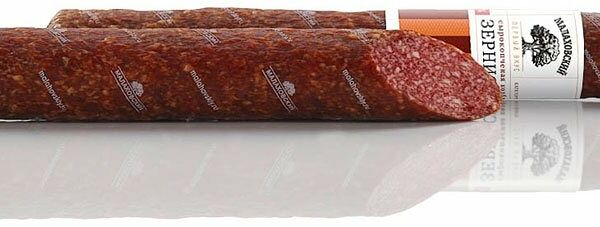 Колбаса сырокопченая Зернистая ТМ Малаховский 