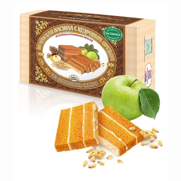 Пастила Белёвская без добавления сахара с кедровым орехом