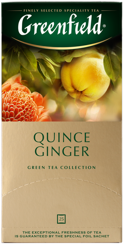 

Чай зеленый Greenfield Quince Ginger в пакетиках 2 г 25 шт