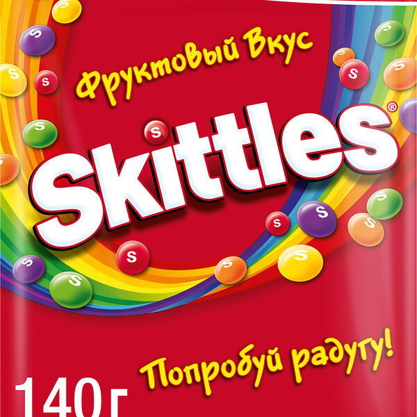 Драже Skittles Фруктовый вкус 140г