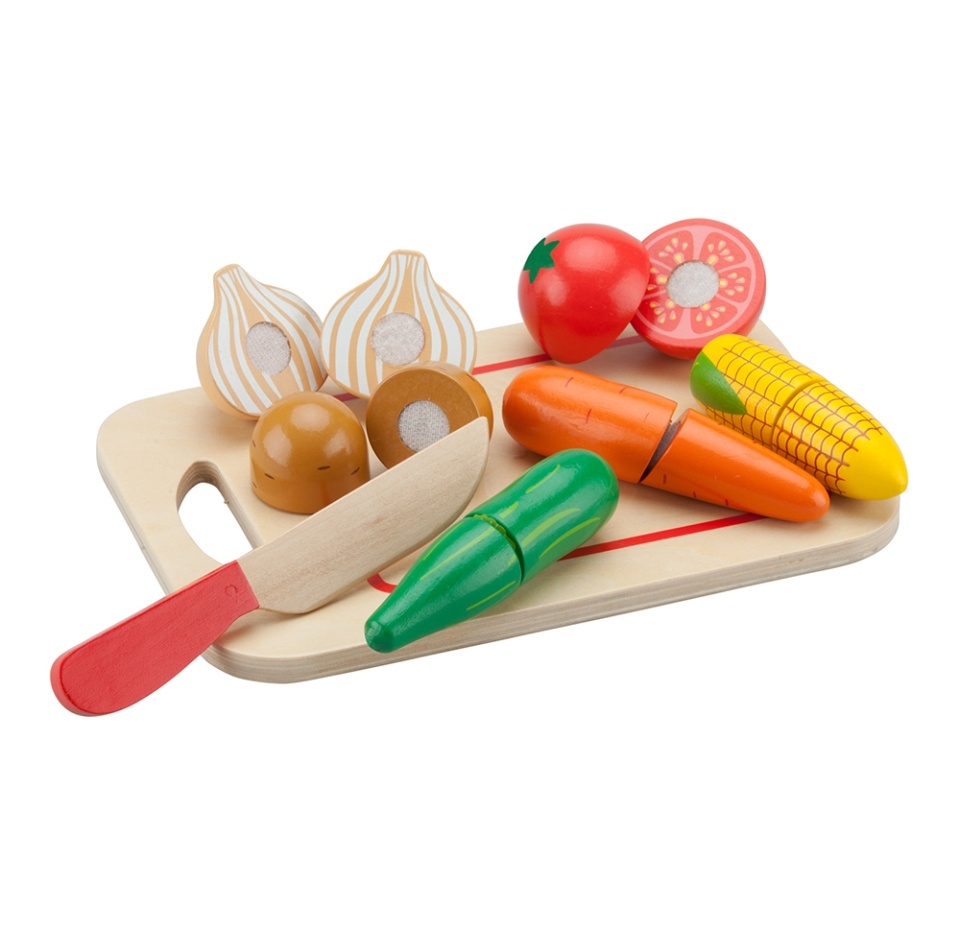

Игрушка New classic toys Набор продуктов овощи материал дерево, 2+, Нидерланды