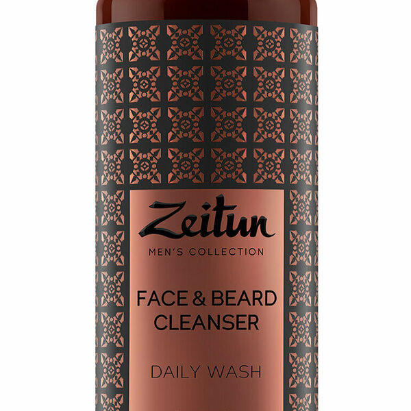 ZEITUN Гель для душа и умывания для лица и бороды очищающий мужской, 100 мл