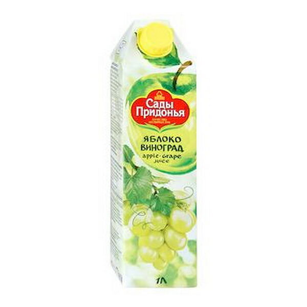 Сок САДЫ ПРИДОНЬЯ яблочно-виноградный осв восст Сок т/п 1л.