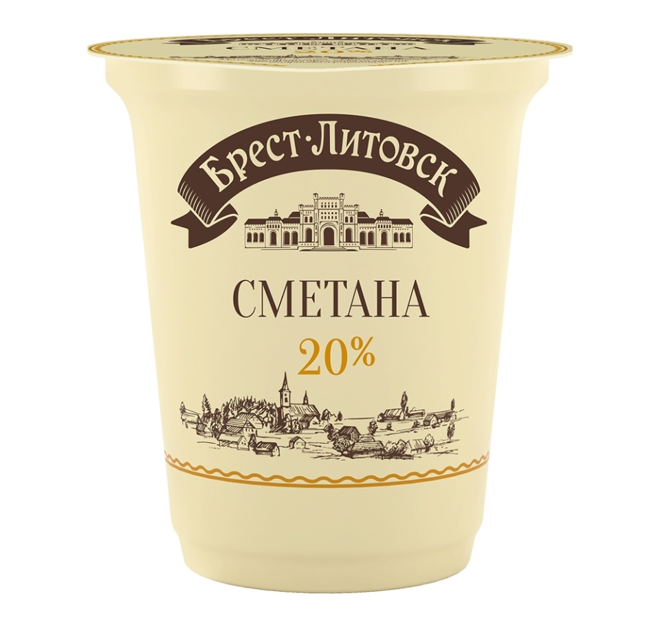 

Сметана Брест-Литовск 20% 300 г
