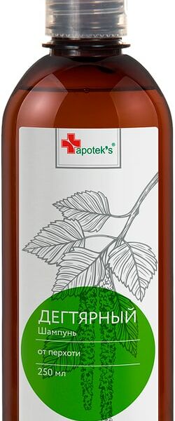 Шампунь для волос Apotek's дегтярный от перхоти 250мл