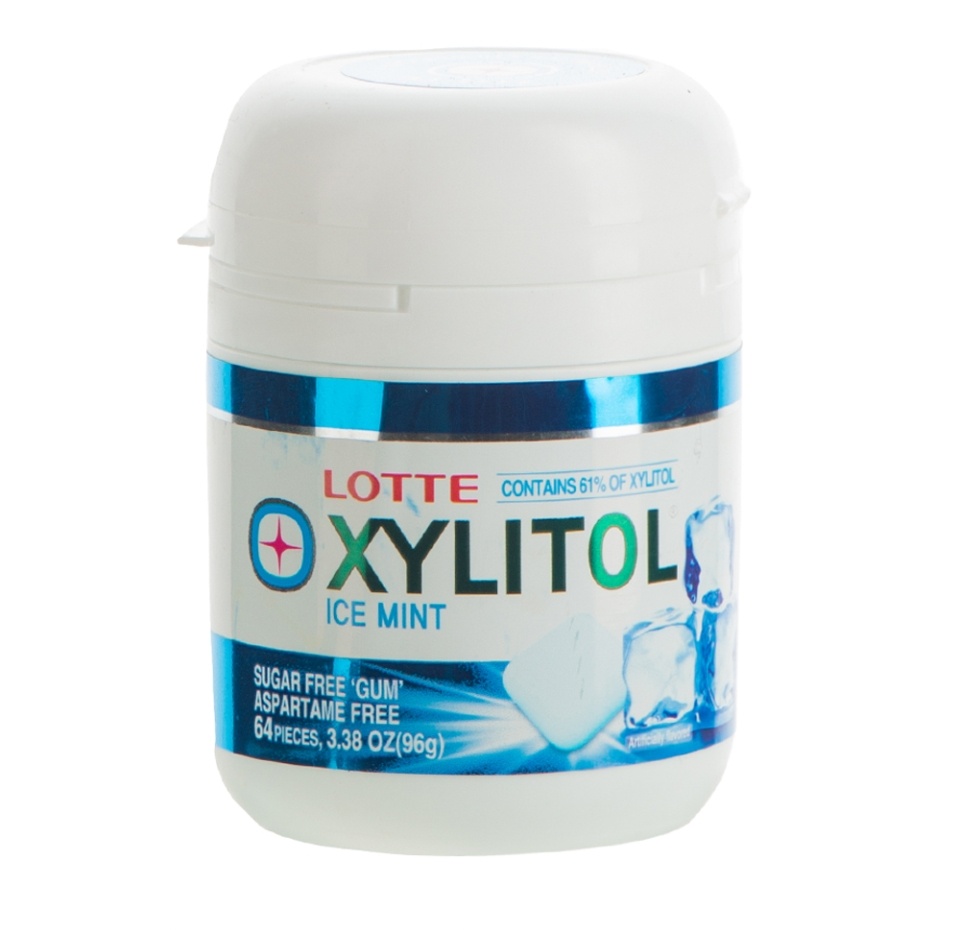 

Жевательная резинка LOTTE Ксилитол свежая мята 96 г, Южная Корея
