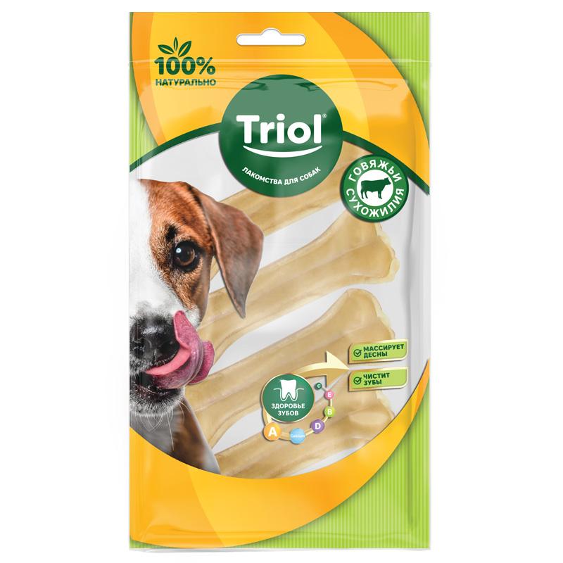 

Лакомство для собак Triol Dental Кость из жил 7,5 см 4 шт.