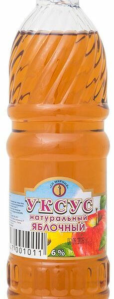 Уксус яблочный СП Мирный натуральный 6%, 500мл
