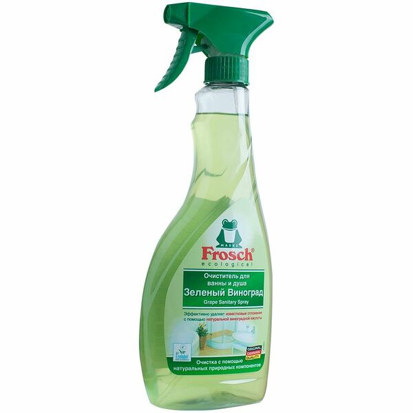 Чистящее средство Frosch для ванны и душа Зеленый виноград