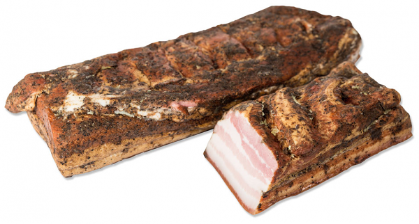 Грудинка копчено-вареная Мит Стар Охотничья (0,35-0,45 кг), 1 упаковка 