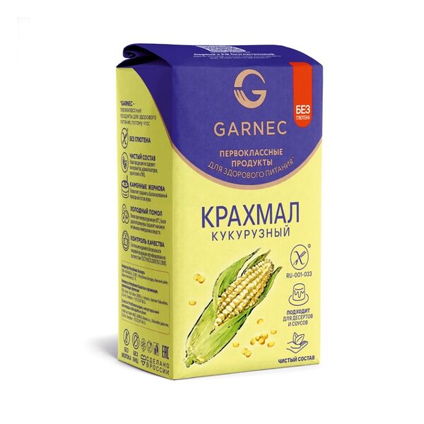 Крахмал кукурузный Гарнец высший сорт