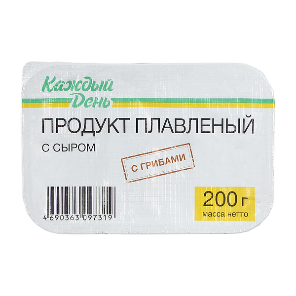 Продукт плавленый с сыром Каждый день с грибами 50%