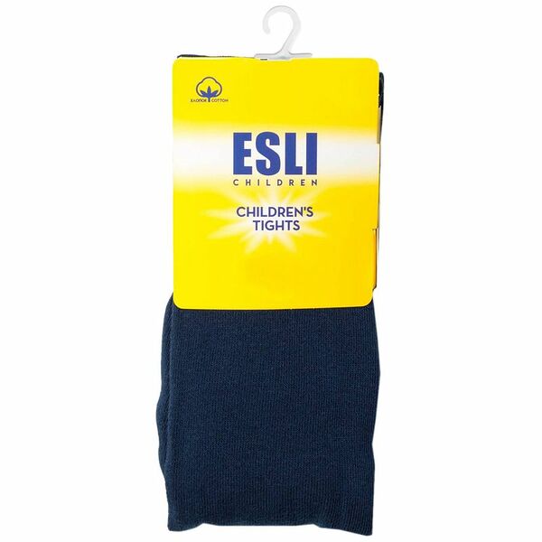 Колготки детские Esli синие черные, р. 116-122
