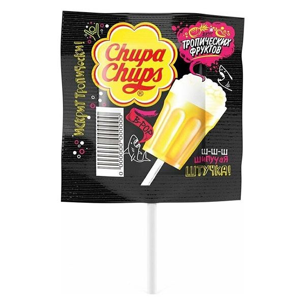 Карамель Chupa Chups В-РОР со вкусом Тропических фруктов 15 г