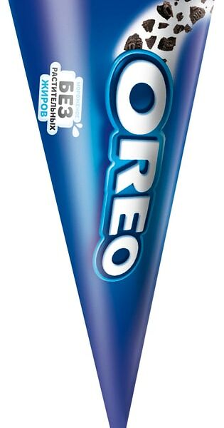 Мороженое Oreo в вафельном  рожке Ванильное с кусочками печенья 120мл