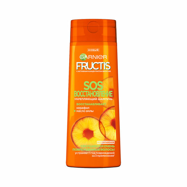 Шампунь Garnier Fructis SOS Восстановление Укрепляющий для секущихся и очень поврежденных волос