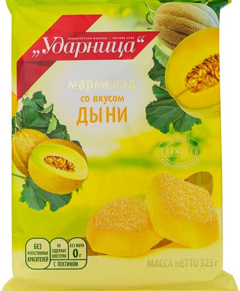Мармелад Ударница со вкусом дыни 325г