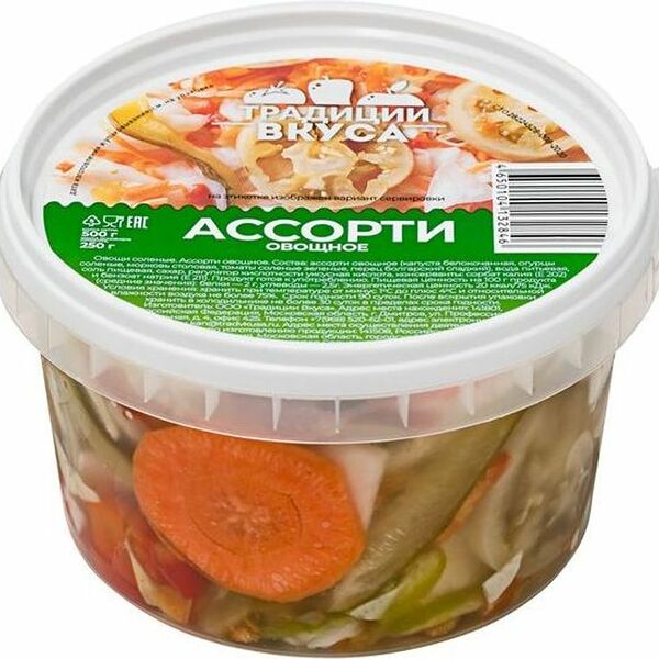Ассорти Традиции Вкуса овощное 500г