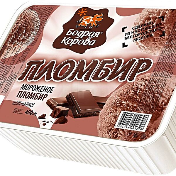 Мороженое Семейное пломбир шоколадный