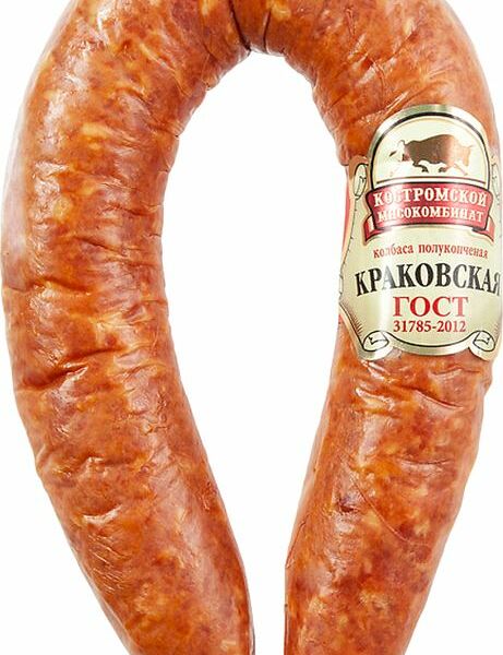 Колбаса Костромской МК Краковская полукопченая 350г