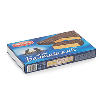 Торт вафельный глазированный Балтийский ТМ Пекарь