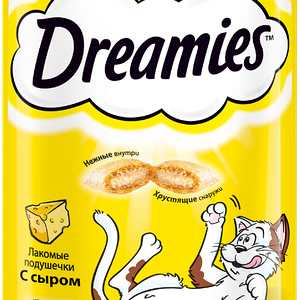 Лакомство для кошек Dreamies подушечки с сыром 60 г
